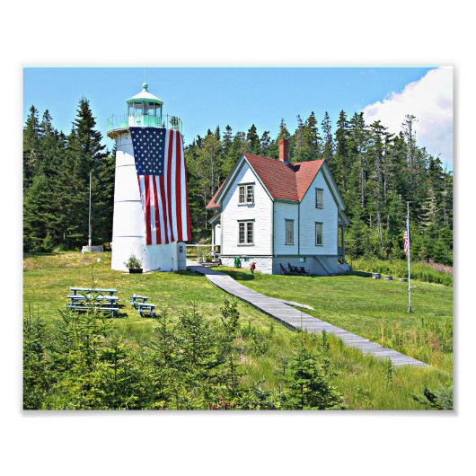 Little River Lighthouse, Maine Foto (Vorne)