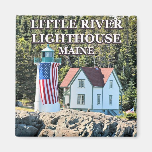 Little River Lighthouse, Maine Magnet (Vorne)
