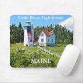 Little River Lighthouse, Maine Mousepad (Mit Mouse)
