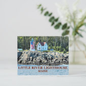 Little River Lighthouse, Maine Postcard Postkarte (Stehend Vorderseite)