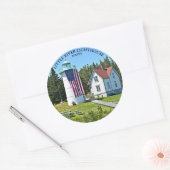 Little River Lighthouse, Maine Round Sticker (Umschlag)
