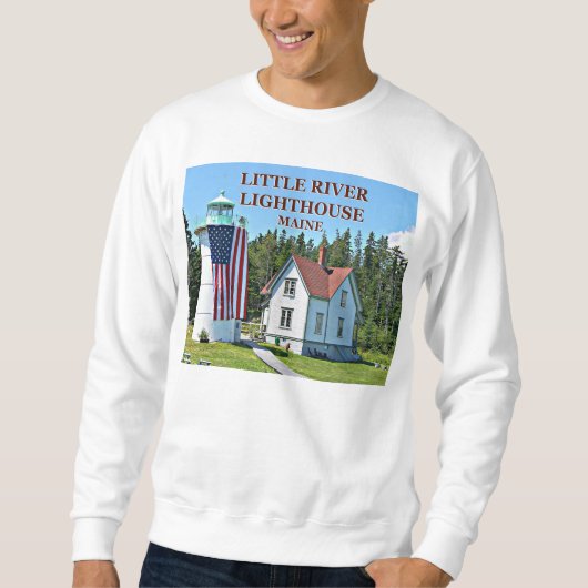 Little River Lighthouse, Maine Sweatshirt (Vorderseite)