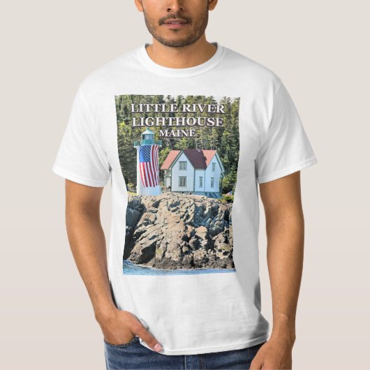 Little River Lighthouse, Maine T - Shirt (Vorderseite)