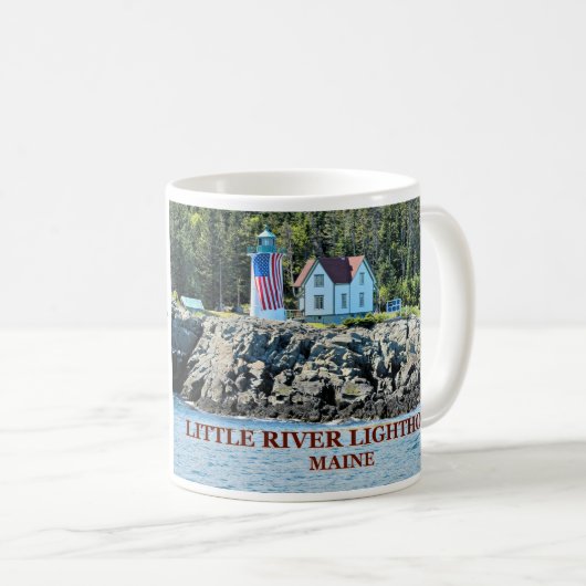 Little River Lighthouse, Maine Tasse (VorderseiteRechts)