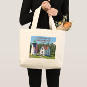 Little River Lighthouse, Maine Tote Bag Jumbo Stoffbeutel (Vorderseite (Produkt))