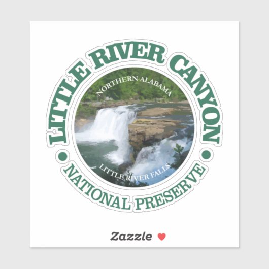 Little River Nat. Erhaltung (OBP) Aufkleber (Blatt)