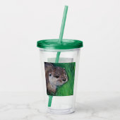 Little River Otter Painting Acryltrinkbecher (Rückseite)