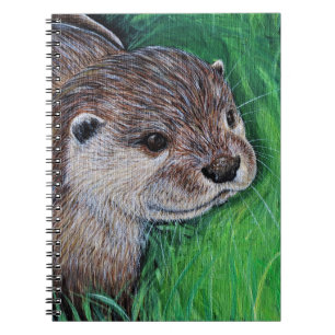 Little River Otter Painting Notizblock