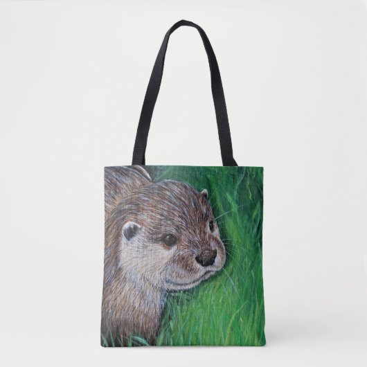 Little River Otter Painting Tasche (Vorderseite)