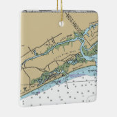 Little River, South Carolina Chart Keramikornament (Rechts)