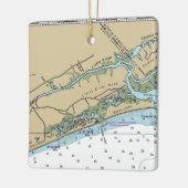 Little River, South Carolina Chart Keramikornament (Links)