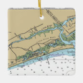 Little River, South Carolina Chart Keramikornament (Vorderseite)