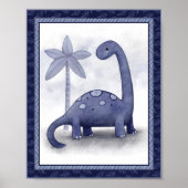 Little Roar Dinosaur - Brachiosaurus Kinderzimmer Poster (Vorne)