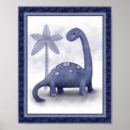 Little Roar Dinosaur - Brachiosaurus Kinderzimmer Poster