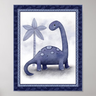 Little Roar Dinosaur - Brachiosaurus-Kinderzimmer- Poster
