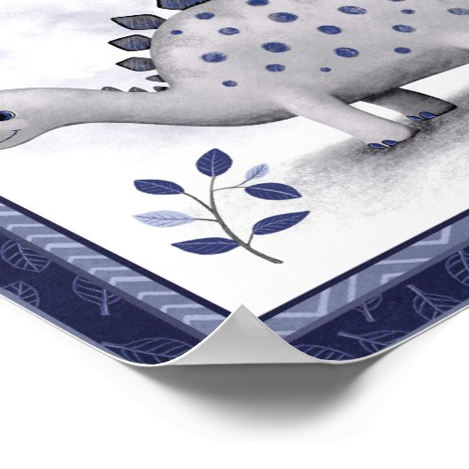 Little Roar Dinosaur - Stegosaurus Poster (Ecke)