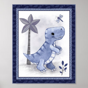 Little Roar Dinosaur - T-Rex Kinderzimmer-Kunst Poster