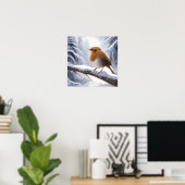 Little Robin bird Poster (Heimbüro)