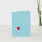 Little Robin Blue Note Card Karte (Vorderseite)