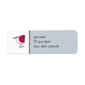 Little Robin grau Rücksendeadresse (Vorne)