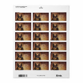 Little Robot Adressaufkleber (Vorne)