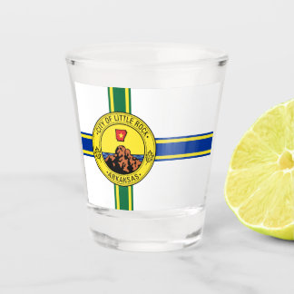 Little Rock (Arkansas) city flag Shot Glass Schnapsglas