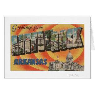 Little Rock, Arkansas - große Buchstabe-Szenen