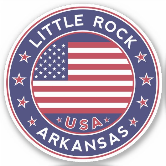 Little Rock Arkansas, Little Rock Aufkleber (Vorderseite)