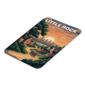 Little Rock Arkansas Magnet (Linke Seite)