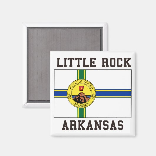 Little Rock Arkansas Magnet (Vorderseite/Rückseite)