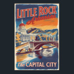 Little Rock Arkansas Painterly Travel Art Vintag Poster<br><div class="desc">Little Rock Retro Vektor Reise Design. Little Rock,  die Hauptstadt Arkansas,  ist eine Stadt am Arkansas Fluss. Es ist Zuhause zur William J. Clinton Präsidentenbibliothek und zum Museum.</div>