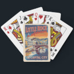 Little Rock Arkansas Painterly Travel Art Vintag Spielkarten<br><div class="desc">Little Rock Retro Vektor Reise Design. Little Rock,  die Hauptstadt Arkansas,  ist eine Stadt am Arkansas Fluss. Es ist Zuhause zur William J. Clinton Präsidentenbibliothek und zum Museum.</div>