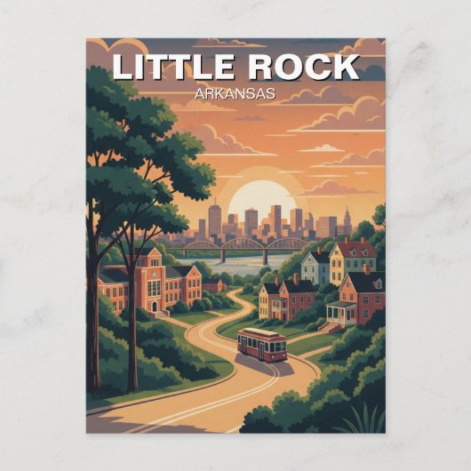 Little Rock Arkansas Postkarte (Vorderseite)