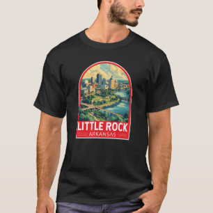 Little Rock Arkansas Reise Kunst Emblem T-Shirt