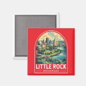 Little Rock Arkansas Reisemusik Magnet (Vorderseite/Rückseite)
