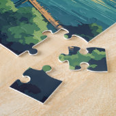 Little Rock Arkansas Reisen Art Vintag Puzzle (Seite)