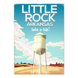 Little Rock Arkansas Reiseplakat Fotodruck