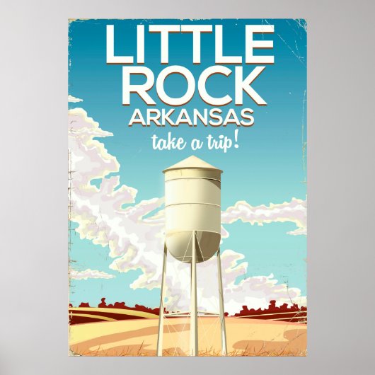 Little Rock Arkansas Reiseplakat Poster (Vorne)