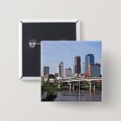 Little Rock, Arkansas USA Pinback Button (Vorne & Hinten)