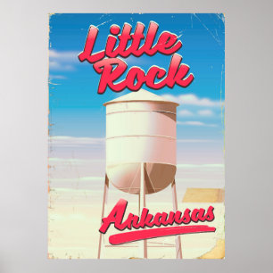 Little Rock, Arkansas Vintage Reiseplakat Poster