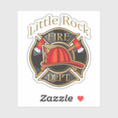 Little Rock Fire Department Aufkleber (Blatt)