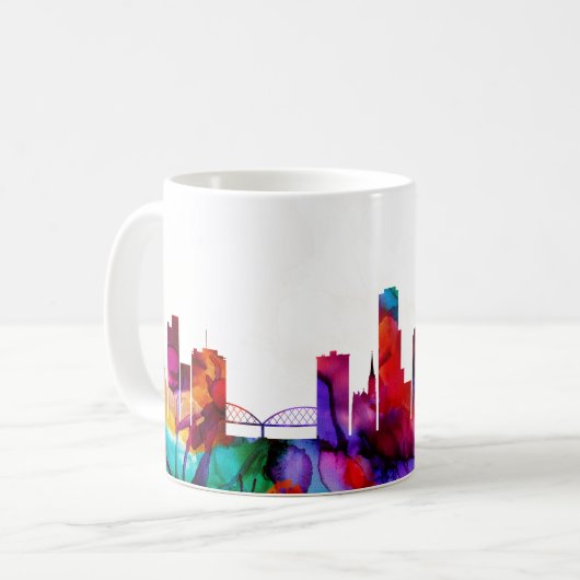 Little Rock Skyline Kaffeetasse (Vorderseite Links)