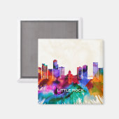 Little Rock Skyline Magnet (Vorderseite/Rückseite)