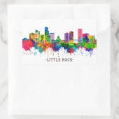 Little Rock Skyline Rechteckiger Aufkleber (Tasche)