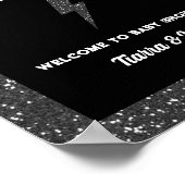 Little Rock Star Baby Dusche Willkommen Poster (Ecke)