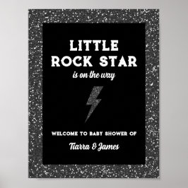 Little Rock Star Baby Dusche Willkommen Poster