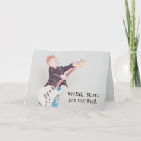 Little Rocker Gitarrist Birthday Card