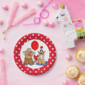 Little Rodeo Birthday Party Tellers - Rote Sterne Pappteller (Party)