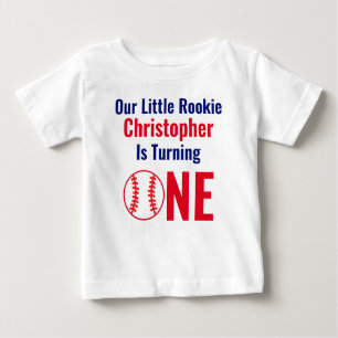 Little Rookie Baseball 1. Geburtstag Baby T-shirt