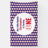 Little Rookie Baseball 1. Geburtstag Banner (Vertikal)